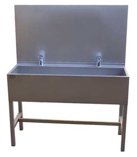 AUL 01, AUL 02 Automatische Edelstahl-Waschrinne