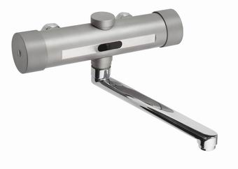 AUM 14 Edelstahl-Batterie mit Thermostatventil
