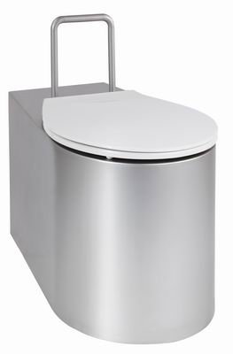 AUZ 02 INV Edelstahl-Toilette in matter Ausführung für Menschen mit Behinderung