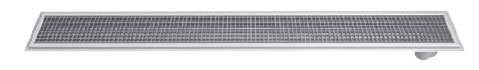 OZ 01 Edelstahl-Abflussrinne im Fußboden 2000 x 180 mm