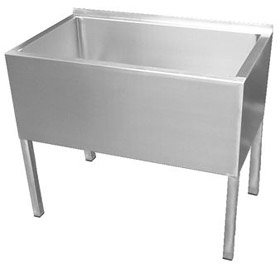 SD 04 Edelstahlspüle mit Füßen ohne Ablagefläche