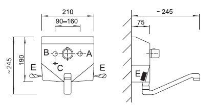 Schema - AUM 8 automatische Wandbatterie