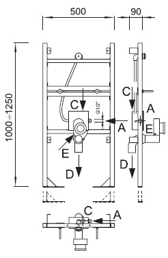 Schema - AUP 11, AUP 12 Selbstständiger Thermosensor mit selbstansaugendem Siphon