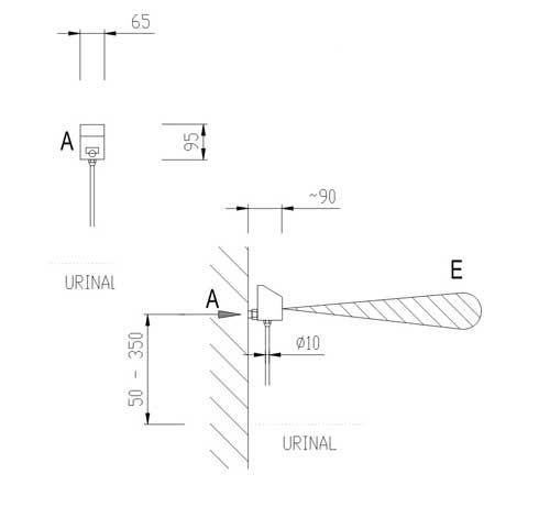 Schema - AUP 8 Spüler für ein Urinal
