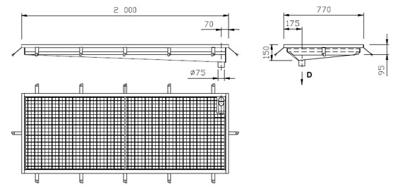 Schema - BDZ 01 Desinfektionsfurt