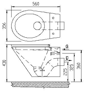 Schema - BSNZ 01 Sicherheits-Edelstahltoilette