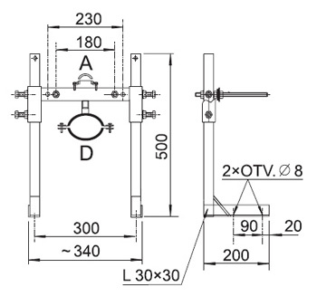 Schema - KZ1 Konsole für Toilette