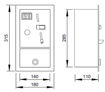 Schema - MAV 1 Münzautomat für Wasserbezug