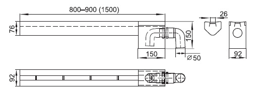 Schema - PZ 02 Fußbodenrinne mit Schlitz