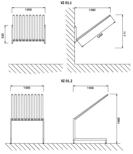 Schema - VZ 01 Edelstahlhalter