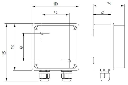 Schema - ZAC 1/20, ZAC 1/50, ZAC 1/36L sichere Stromquellen
