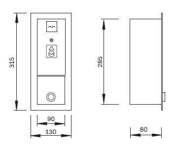 Schema - ZAP 1 Wertmarkenautomat für Waschmaschinen